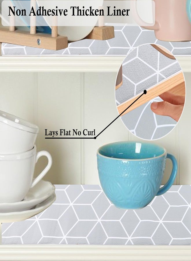 GMCOZY Shelf Liners for Kitchen Cabinets 24 Inch Wide X 20 Ft Non Adhesive Cabinet Drawer Liner Non Slip Water Oil-Proof Strong Grip Pantry Shelves Liner Bathroom Drawer Mat Cupboard Closet Fridge Liner - Image 3